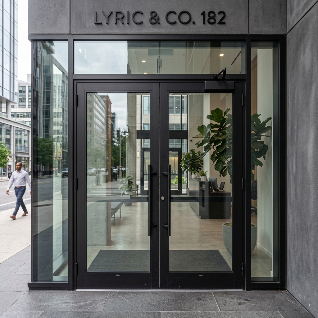 Commercial storefront glass entryway by J&J